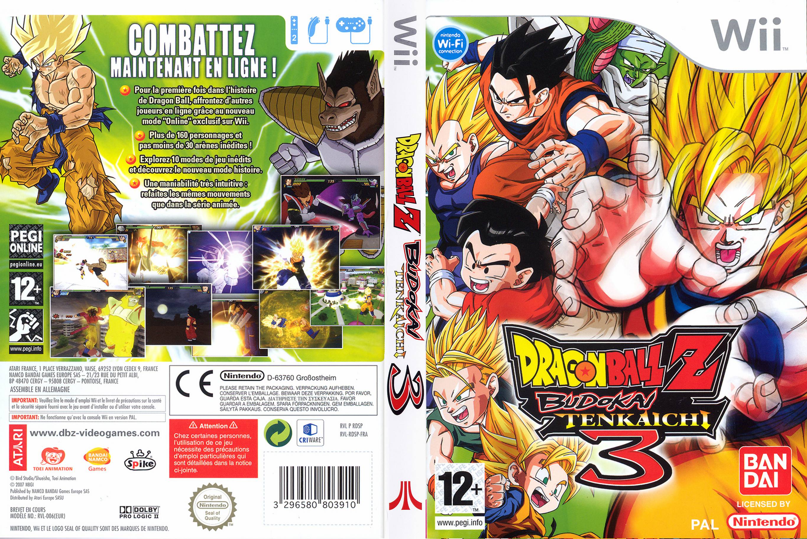 budokai tenkaichi 3 wii