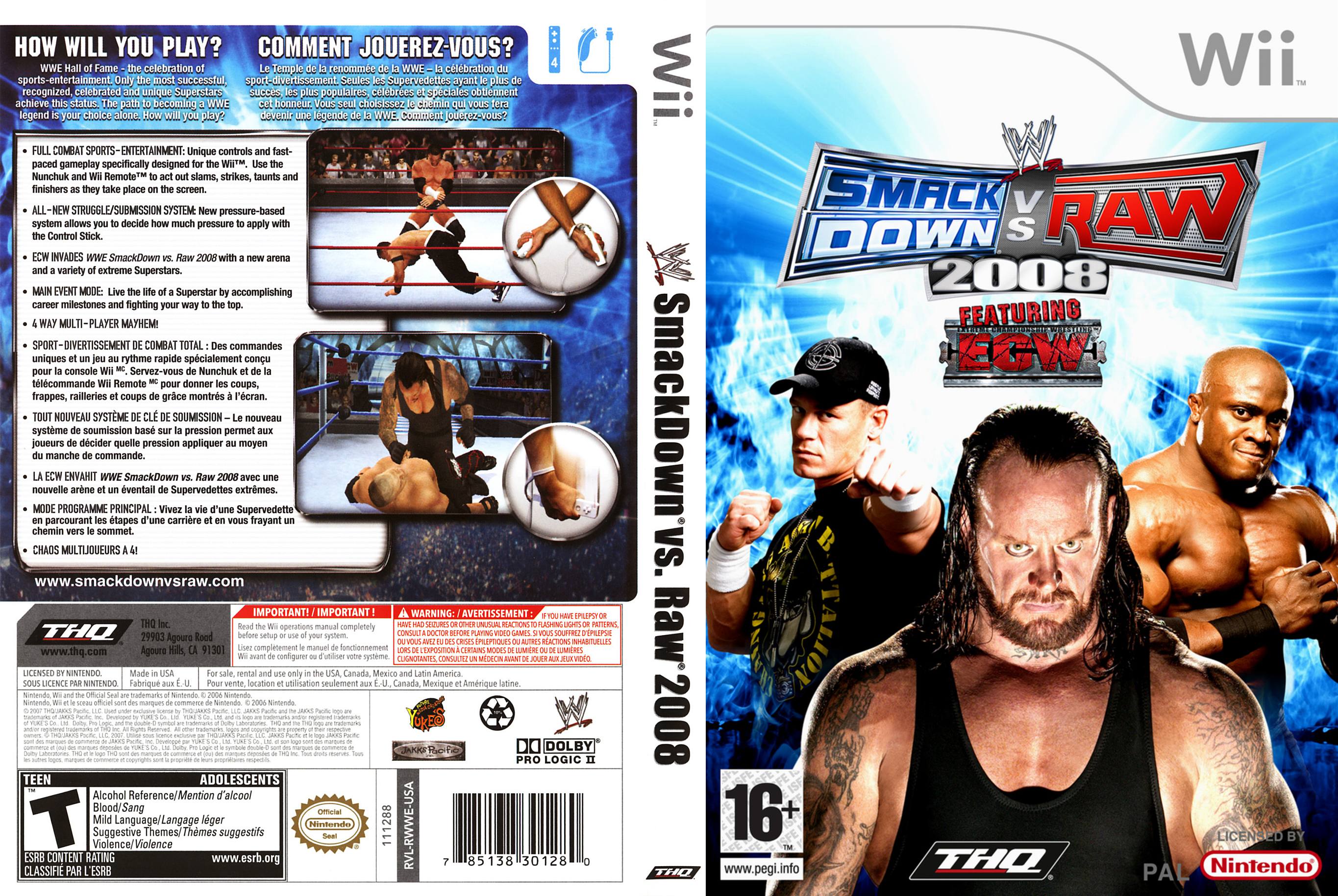 Smackdown Vs Raw 2008 Wii | Yalandan